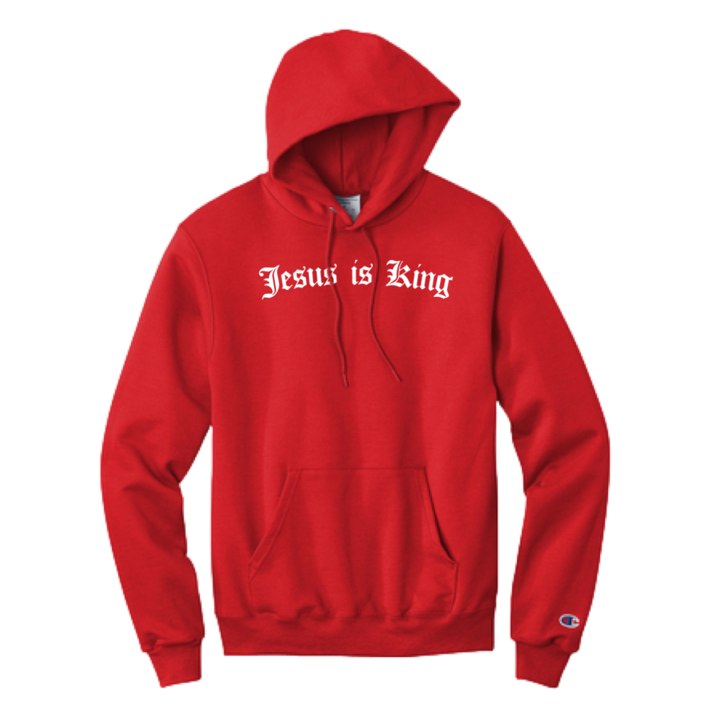 JESUS IS KING Red Hoodie