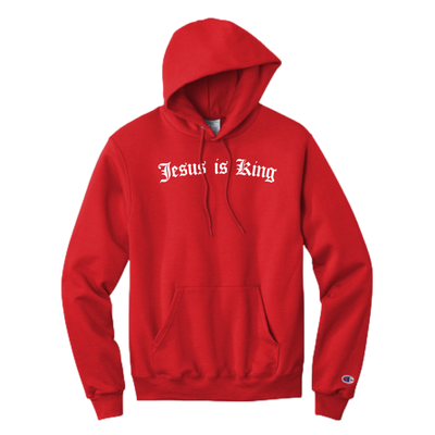 JESUS IS KING Red Hoodie